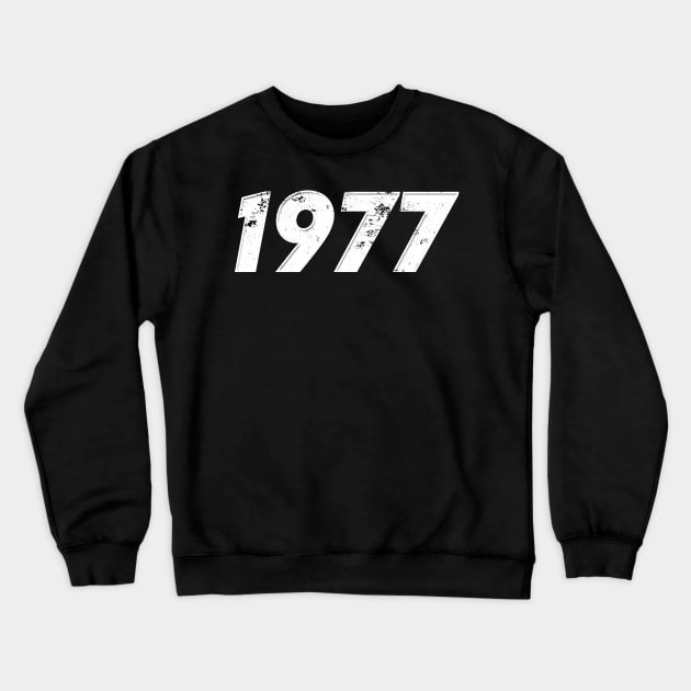 1977 - Vintage Grunge Effect Crewneck Sweatshirt by j.adevelyn